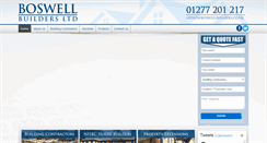 Desktop Screenshot of boswellbuildersltd.co.uk