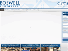 Tablet Screenshot of boswellbuildersltd.co.uk